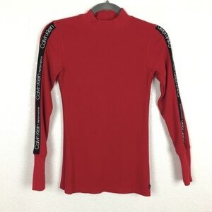 Calvin Klein Performance Side Stripe  Mock Neck Thermal Size XS